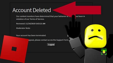 My Roblox Account Got Terminated For No Reason Youtube