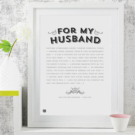 For My Husband Wedding Poem Art Print By Pearl And Earl