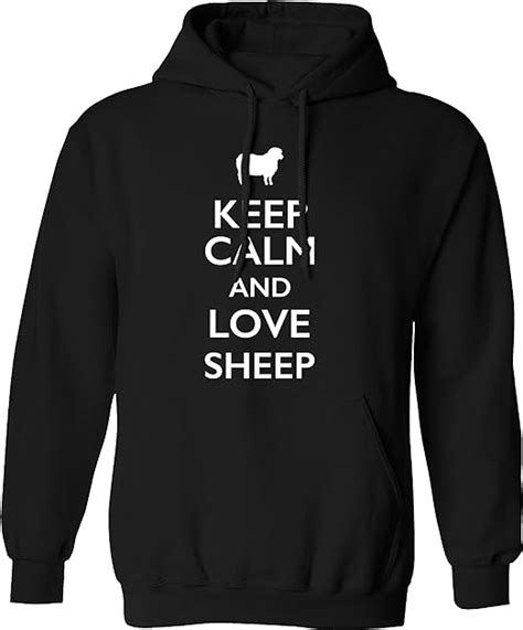 Keep Calm And Love Sheep Hoodie Xs 2xl Uk Everything Else