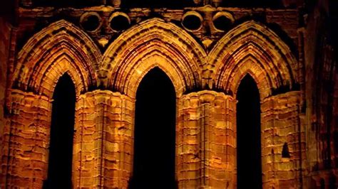 The Illuminated Whitby Abbey Halloween Night Extended Youtube