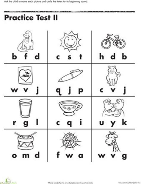 Whether your child is just starting out with writing letters or is a kindergartener who needs extra there is one printable letter tracing worksheet for every letter of the alphabet. Beginning Letter Sounds | Worksheet | Education.com | Free kindergarten worksheets, Letter ...