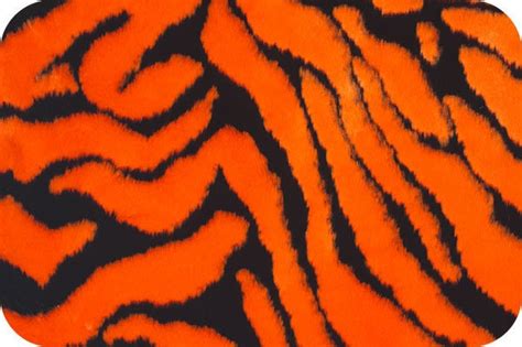 On Sale Bengal Tiger Faux Fake Fur Fabric Orangeblack 1