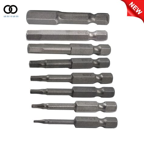 8 Piece Hex Head Allen Bit Set Quick Connect Shank Impact Driver Drill