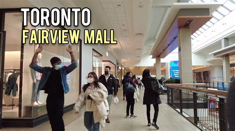 Fairview Mall Walking Tour Shopping Centre Mall Toronto Canada April