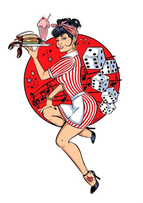 Pin By Steffas Chavez On Pinup Art Rockabilly Art Pin Up Diner