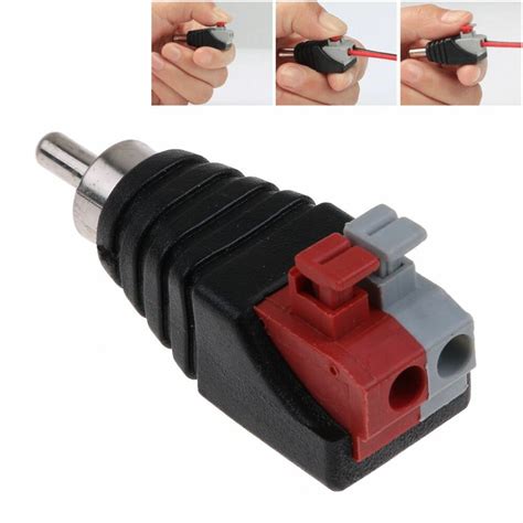 I have limited inputs on my audio interface so now i want to wire the 1/4 up to the same cable. Speaker Wire A/V Cable to Audio Male RCA Connector Adapter Jack Plug LED 200W US | eBay