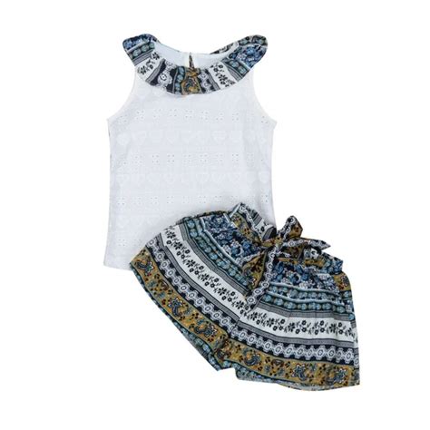 New Fashion Cute Girls 2pcs Toddler Kids Baby Girls Summer Outfit