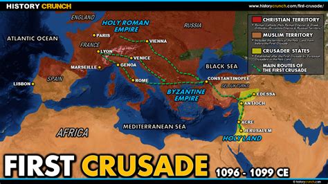 First Crusade Map History Crunch History Articles Biographies