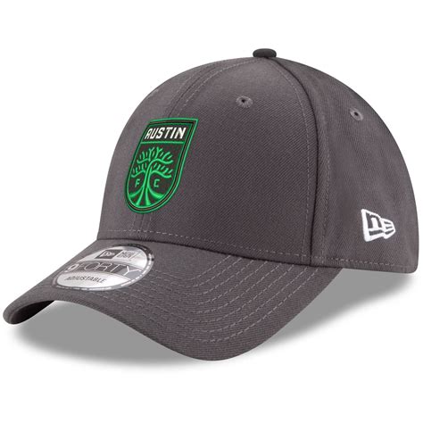 Mens Austin Fc New Era Gray Team Logo 9forty Adjustable Hat