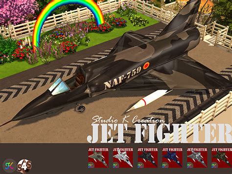 Jet Fighter Chair Deco At Studio K Creation Sims 4 Updates