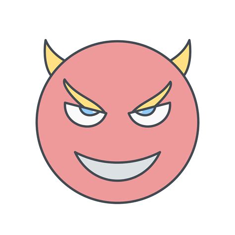 Devil Emoji Vector Icon 378026 Vector Art At Vecteezy