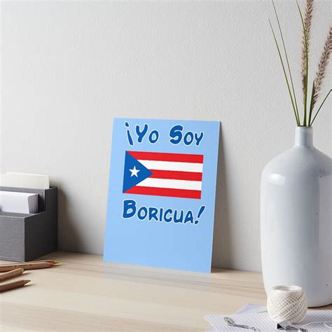 Yo Soy Boricua Puerto Rico Art Board Print For Sale By