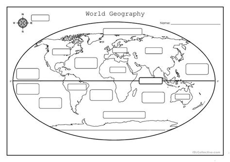 A great team working exercise by cutting and sticking the labels. World Geography worksheet - Free ESL printable worksheets made by teachers
