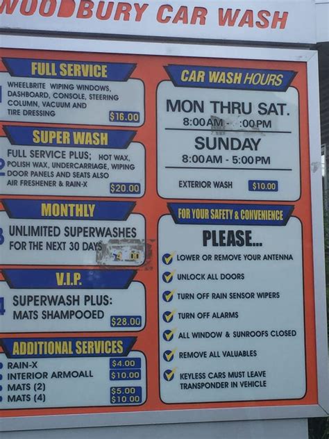 Savannah car wash has been serving the greater savannah georgia area since 1996. Price List - Yelp