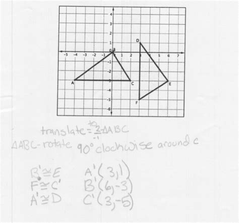 Showing Triangles Congruent Using Rigid Motion