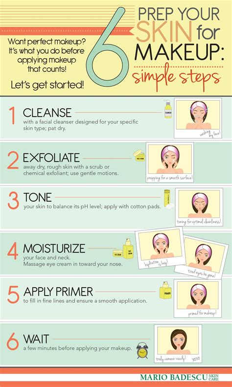 How To Prep Your Skin For Beautiful Makeup Skin Prep Makeup Cheat Sheets Simple Skincare