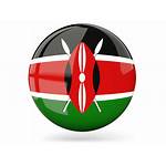 Kenya Flag Round Icon Glossy Country Non