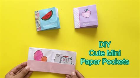 Diy Cute Mini Paper Pocket One Sheet Of Paper Diy Back To School