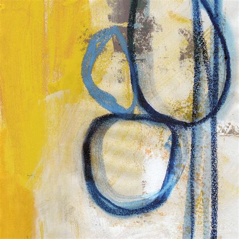 Mixed Media Tender Mercies Yellow Abstract Art By Linda Woods By