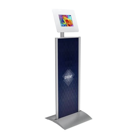 Expo 10 Ipad Or Tablet Enclosure Display Stand With Graphic Panel Stand