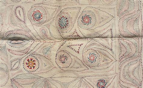 Beautiful Antique Kantha Embroidery 28x23 Inches Just In Fine