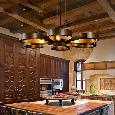 Lighting is an integral feature that helps determine the mood of the room as well as how everything looks in it. Retro Classic Metal Ceiling Lights, Simple Dining Room ...