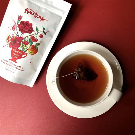 Cherry Loves Rose Caffeine Free Tea By Nauteas Artisan Teas