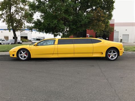 Check spelling or type a new query. Yellow Ferrari 360 Limousine is One-of-a-Kind, Fails to Sell in Online Auction - TechEBlog