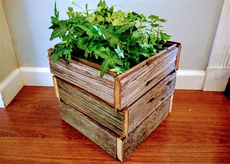 Get Ready For Summer With New Authentic Barn Wood Planters Handcrafted
