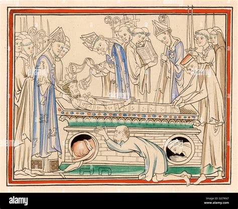 The Burial Of King Edward The Confessor In The Church Of Saint Peter