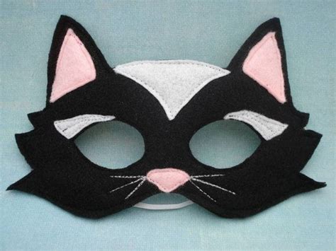 Black Cat Mask Cat Costume Kids Cat Mask Diy Mask For Kids