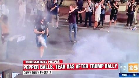 donald trump protester shot in the groin with rubber bullet metro news