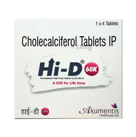Hi D 60k Tablet Buy Strip Of 4 Tablets At Best Price In India 1mg