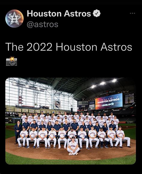 Astros Release Their 2022 WS Champs Team Pic R Astros