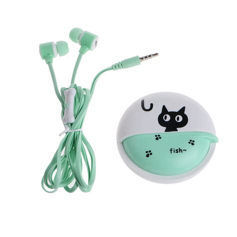 Yutone Cute Macarons 35mm Stereo In Ear Earphone Headphone Case With