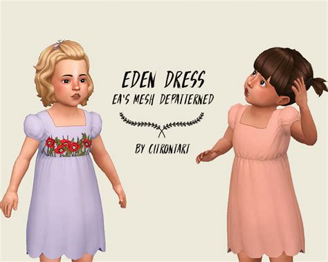Citrontart “ Eden Dress For Toddlers Eas Mesh De Patterned And Re