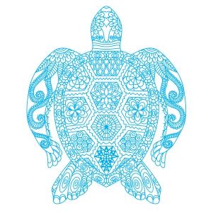 Art Collectibles Clip Art Turtle Cut File Zentangle Vector Mandala
