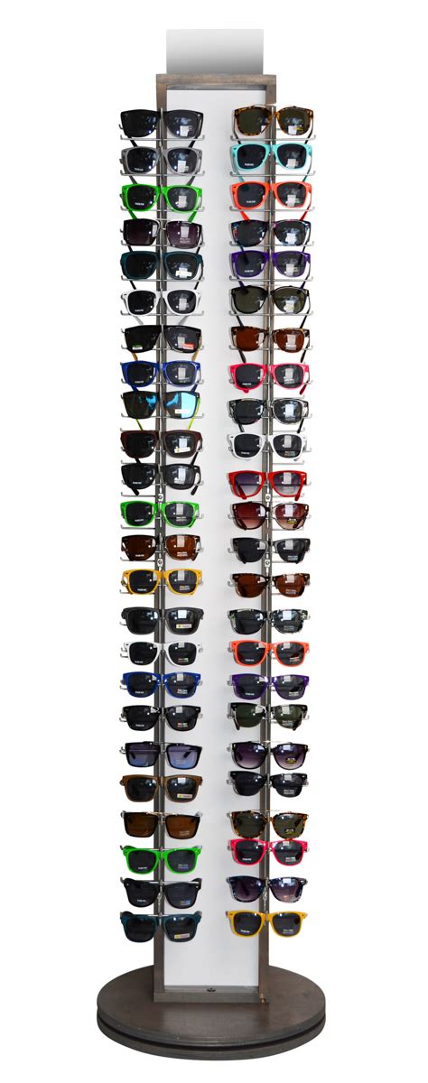 Rotating Floor Sunglass Display Holds 96 Sunglasses Fl 96 Wd