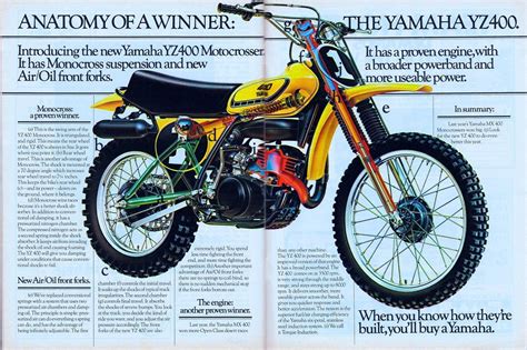 The first bike manufactured by yamaha was actually a copy of the german dkw rt. 1976_Yamaha_YZ400 | Yamaha bikes, Dirtbikes, Yamaha ...