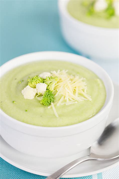 Healthy Creamy Broccoli And Cauliflower Soup Recipe
