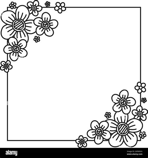 Kids Page Border Black And White