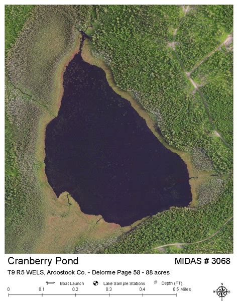 Lakes Of Maine Lake Overview Cranberry Pond T9 R5 Wels Aroostook