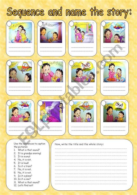 Picture Sequence Story Writing Worksheets