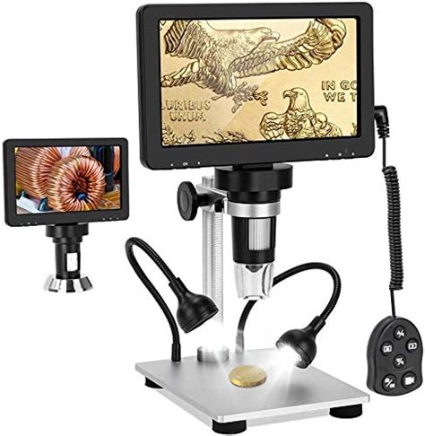 Microware 7 Lcd Digital Microscope 1080fhd Usb Coin Microscope 50x