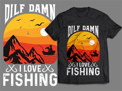 Dilf Damn I Love Fishing Graphic By Tshirt Pod Creative Fabrica