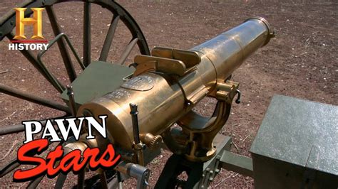 Pawn Stars Rare And Expensive Gatling Gun Packs A Punch Season 4 History Youtube