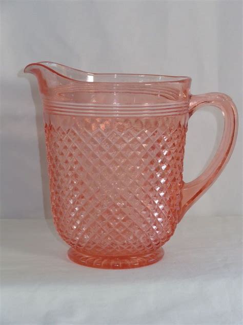 Pink Depression Glass Miss America Water Pitcher Pink Glass Pinterest Pink