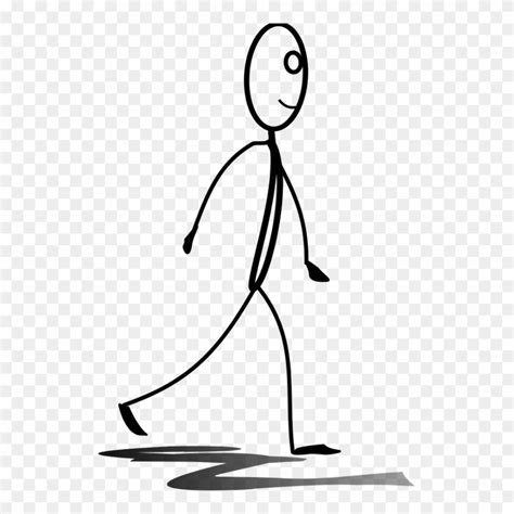 Download High Quality Stick Figure Clipart Walking Transparent Png