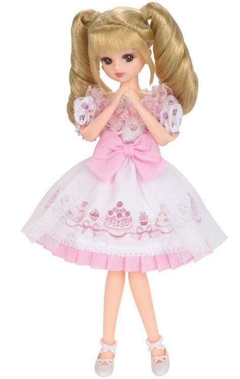 Licca Chan Doll Clothes Party Dress Fluffy Sweets Shoes Takara Tomy