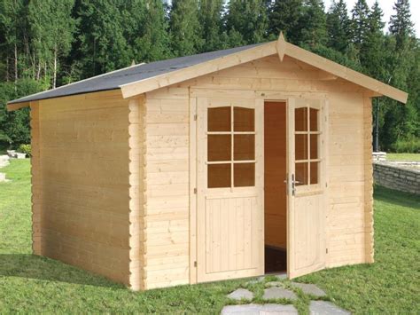 Two people can assemble this building in a day with minimal tools. DIY Solid Wood Shed Kit On Sale Bergerac A
